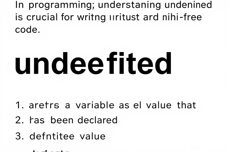 Understanding Undefined in Programming 2